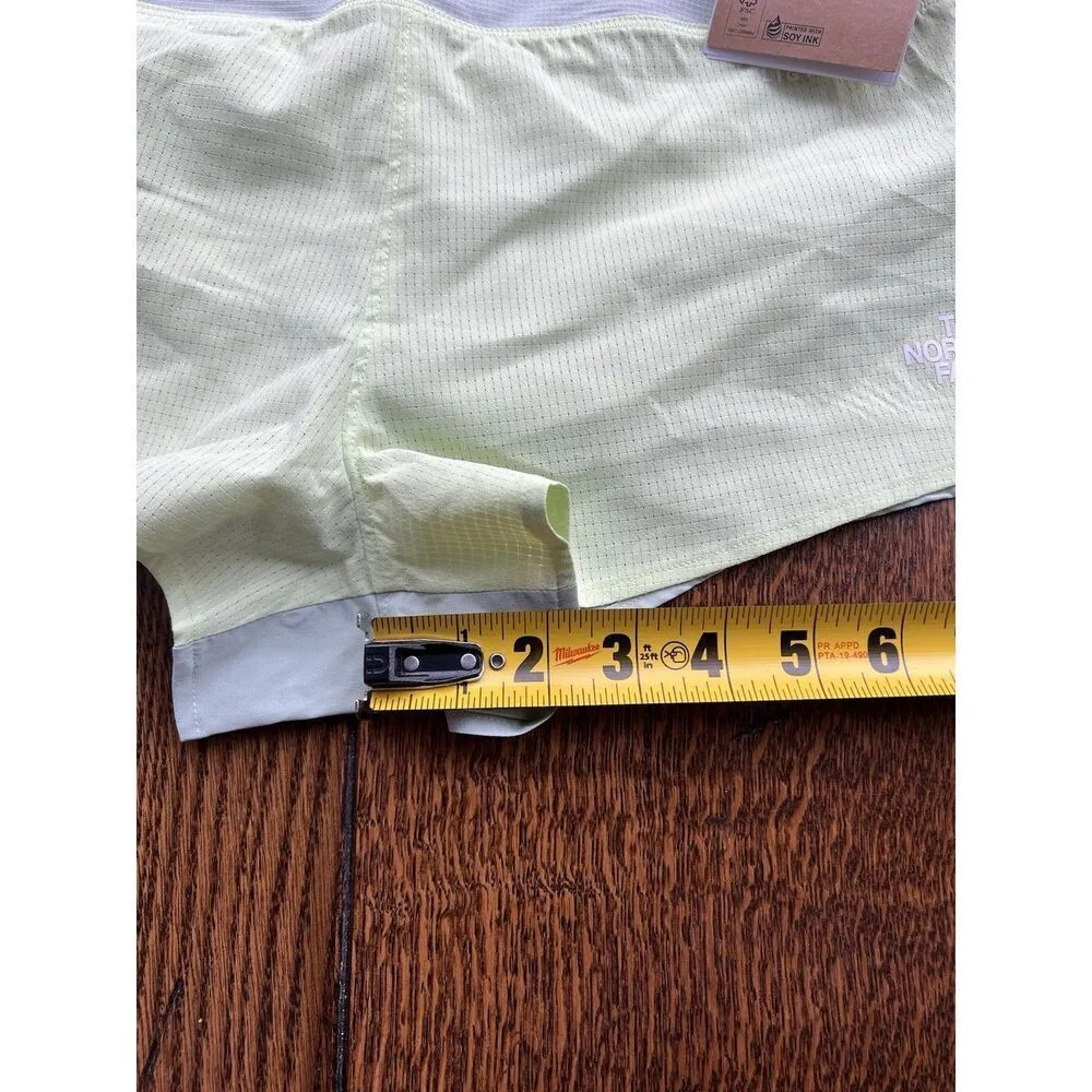 The North Face Summer Light 2.5" Shorts Astro Lime Mist Women’s Large NWT - Image 5