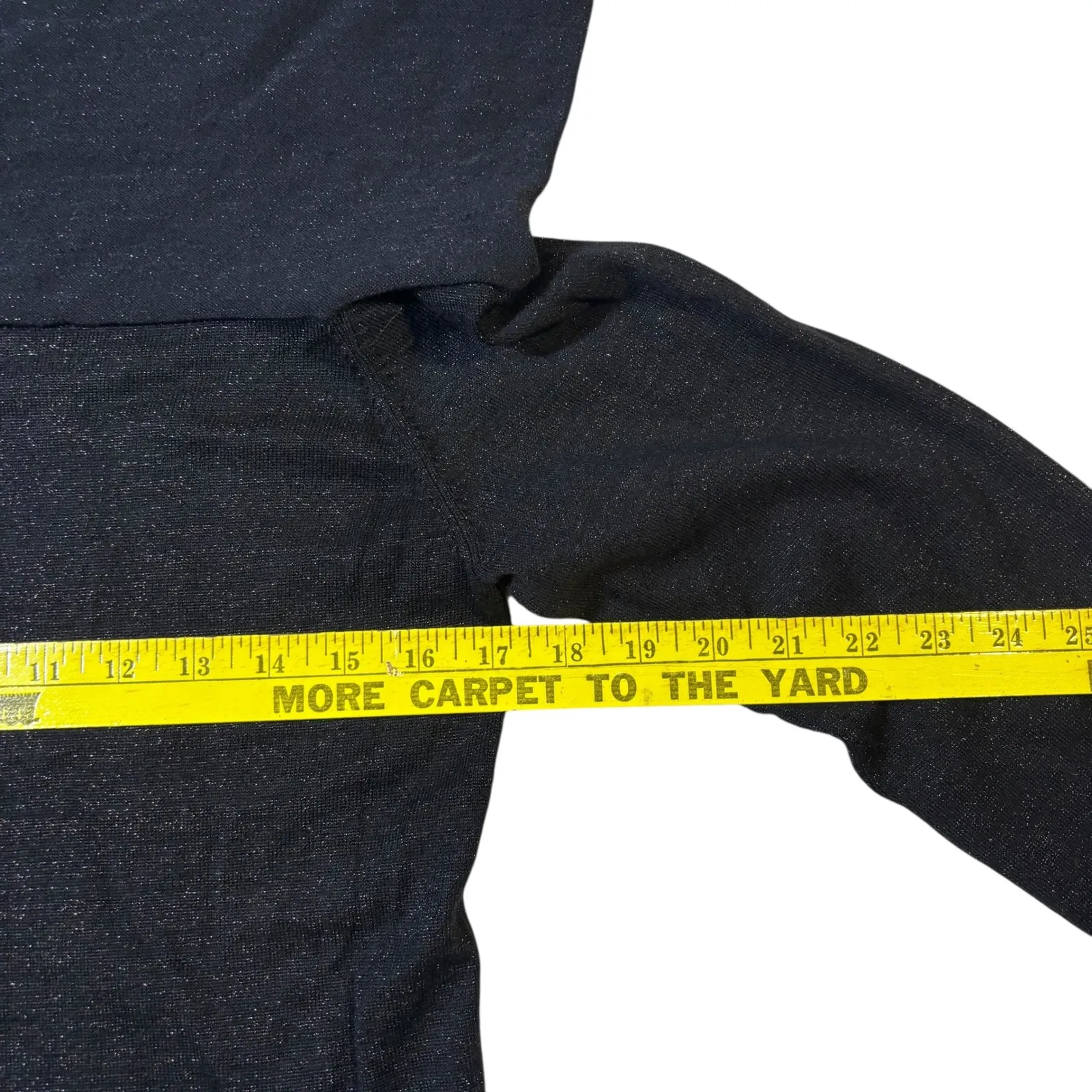 Sparkle Off Shoulder Long Sleeve Top Rhinestone Studded Dressy‎ Black Knit Size M - Image 5