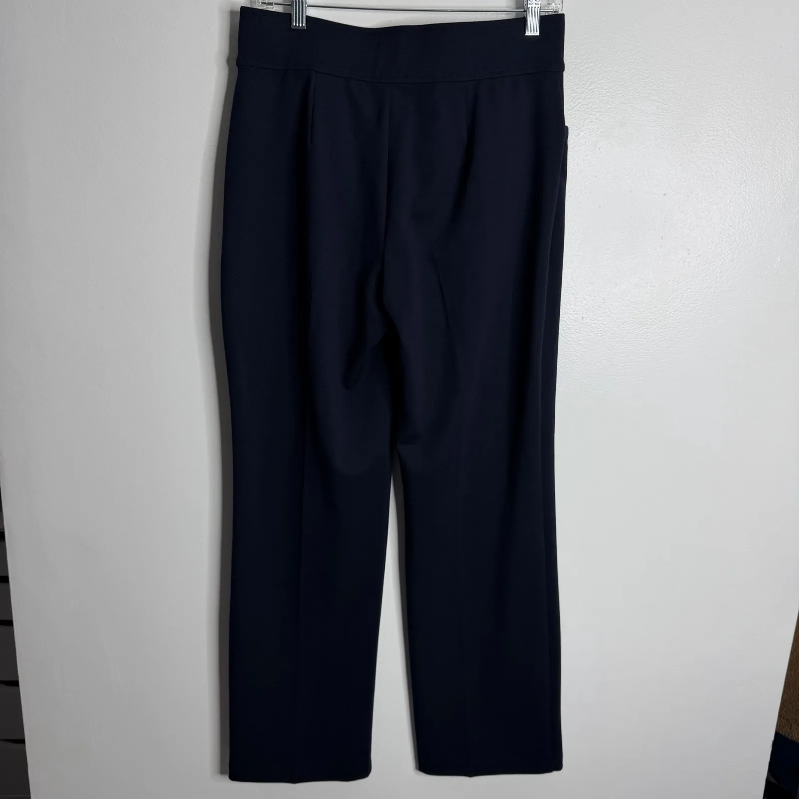 NWOT Talbots Navy Pull On Ponte Pant Size Small Pockets - Image 3