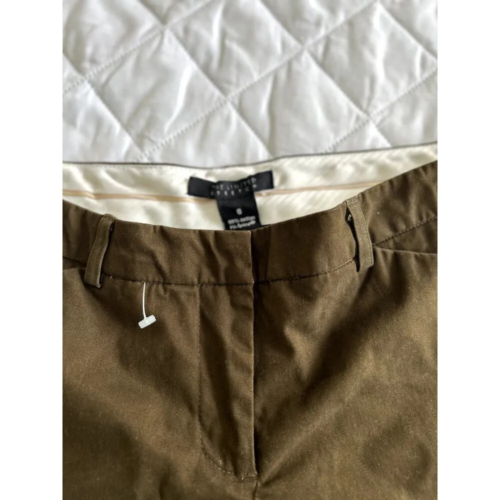 The Limited Olive Green Stretch Dress Pants, NWOT, size 8 - Image 3