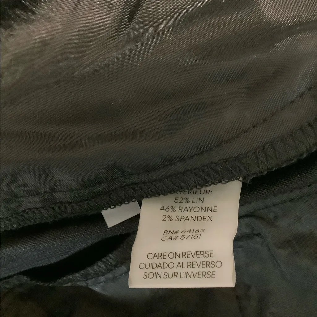 Calvin Klein Size XL Black Belted Dress Pants. New With Tags. - Image 6