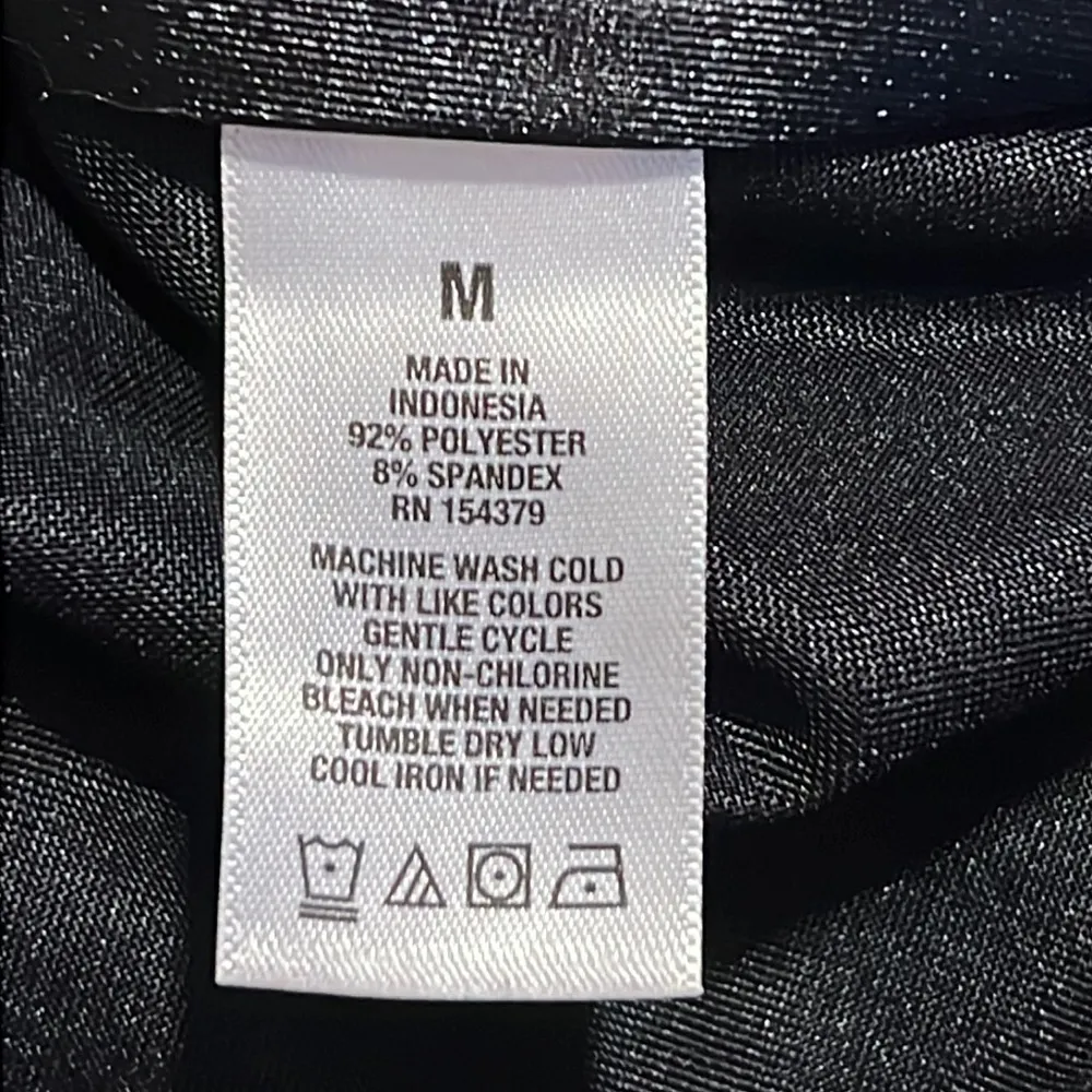 AEROPOSTALE size medium seriously soft bungee cami satin black spaghetti straps - Image 6