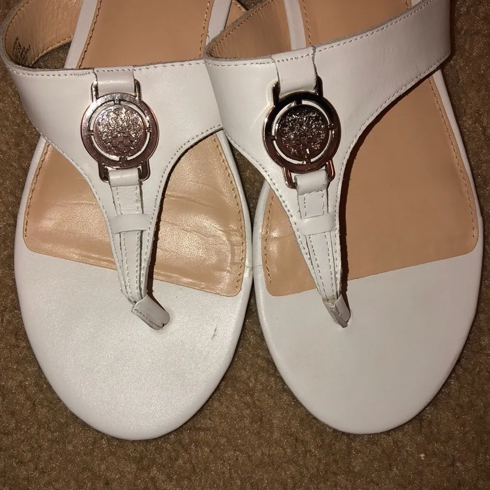 Vince Camuto White Harmini “T” Thong Sandal - Image 2