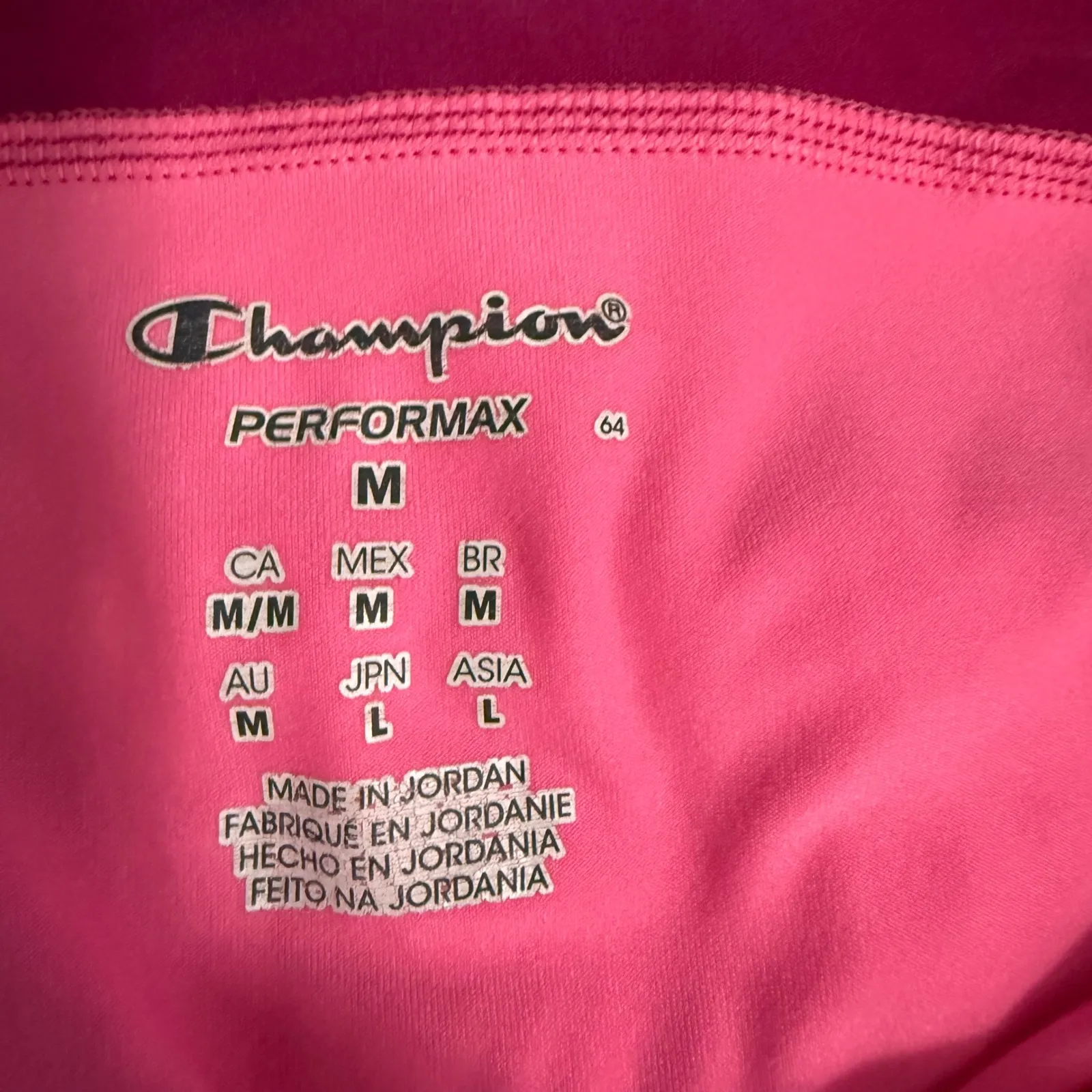 Champion Performax Pink Half Zip Long Sleeve Athletic Pullover Top Medium - Image 5