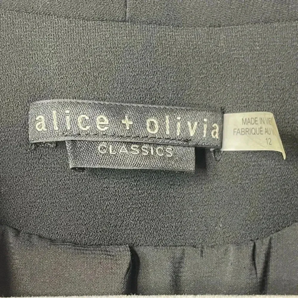 Alice‎ + Olivia Kyrie Tuxedo Dress Black Size 12 - Image 7
