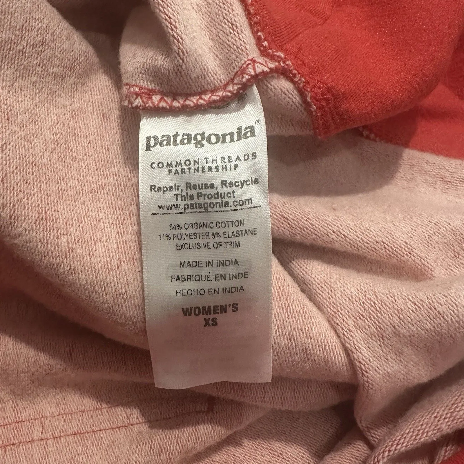 Patagonia Flying Fish Midweight Pullover Hooded Sweatshirt XS Red Gorpcore Hike - Image 7