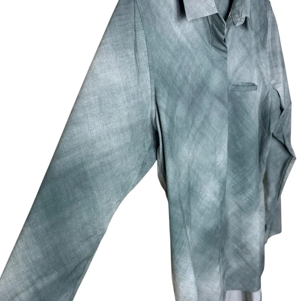 ATHLETA Women’s Sz S Urbanite Printed Top | Denali Minimalistic Green #982859 - Image 6