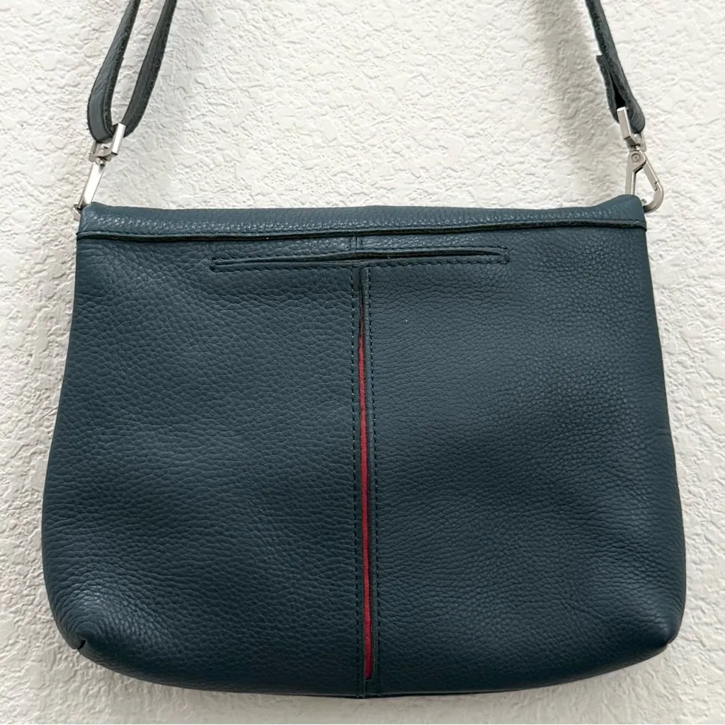 HAMMITT VIP Medium Occasion Teal Embossed Rivet Pebbled Leather Clutch Crossbody - Image 2