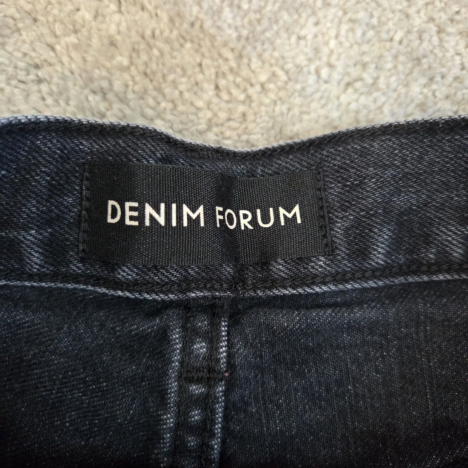 Denim Forum The Joni High Rise Loose 29L Women’s Denim Jeans Size 28 Grunge 90s Black - Image 3