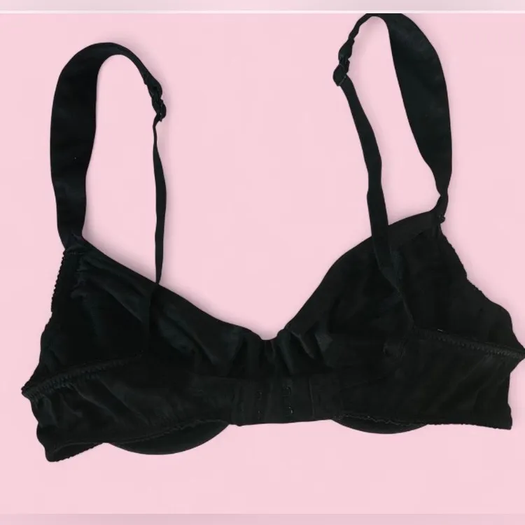 Victoria's Secret Second Skin Satin Full Coverage Bra 34B Black - Image 2