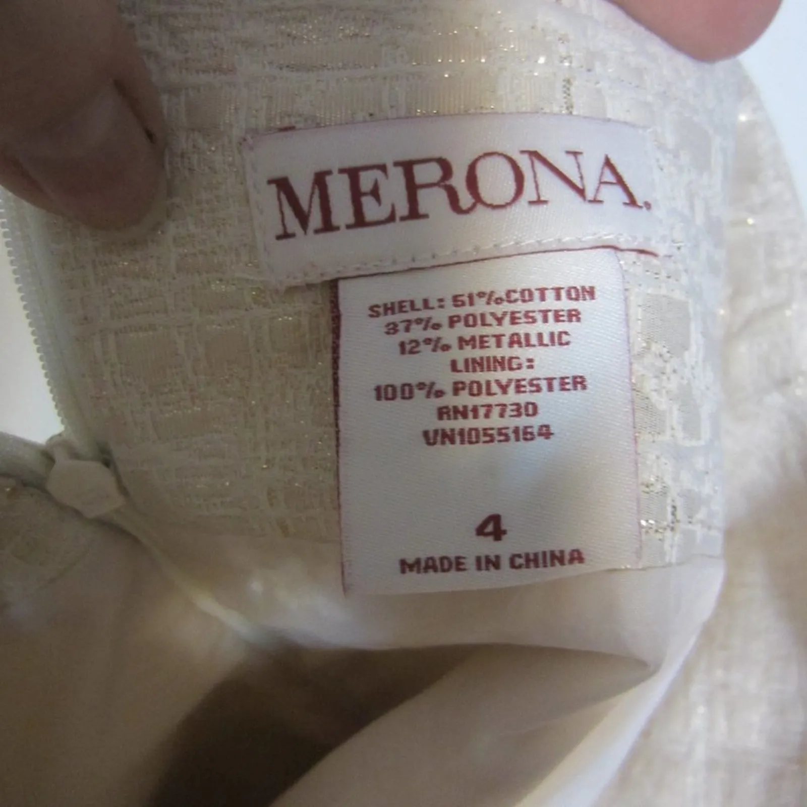 Chic Metallic Textured Gold Beige Mini Skirt Merona Size 4 - Image 6