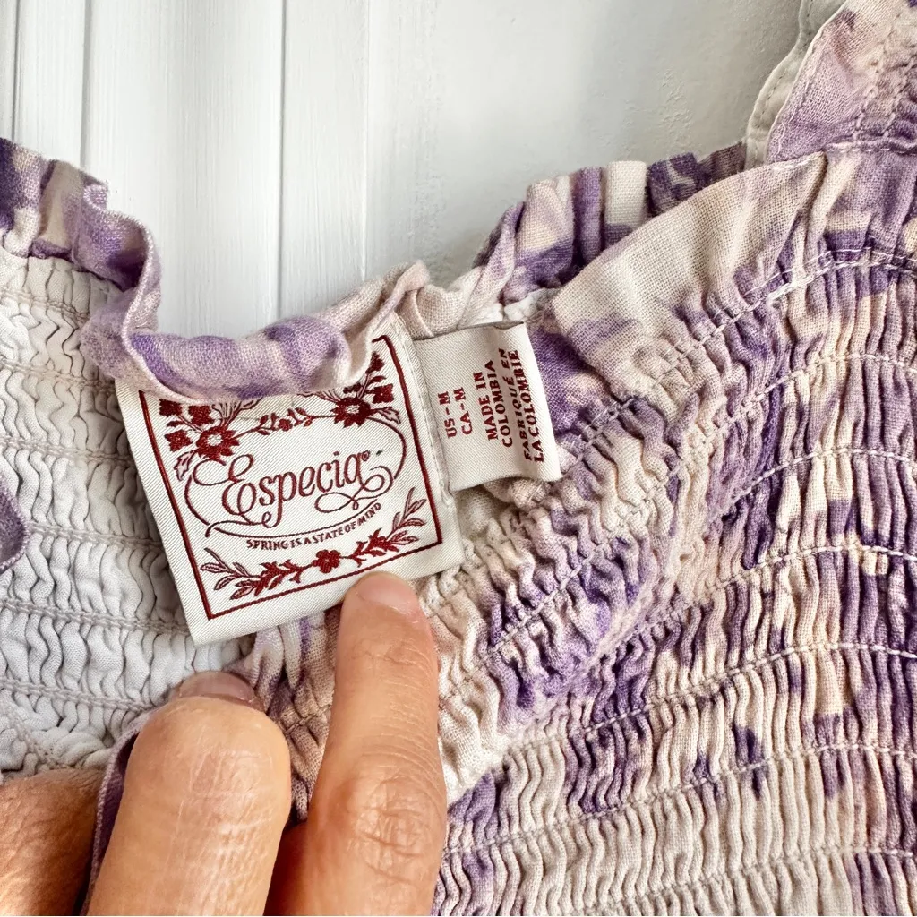 Anthro Especia Elaine Smocked Maxi Dress - Image 7