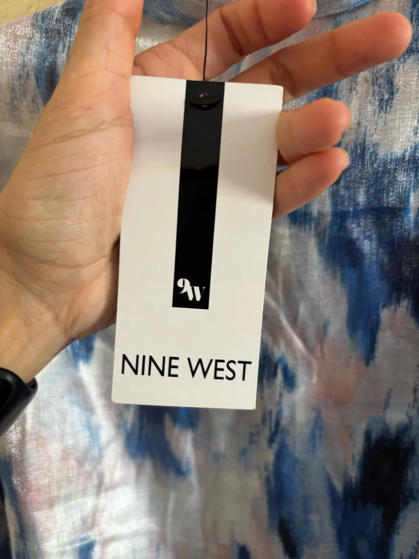 Nine west long sleeve Blue and Pink Women's Top NWT - Image 5