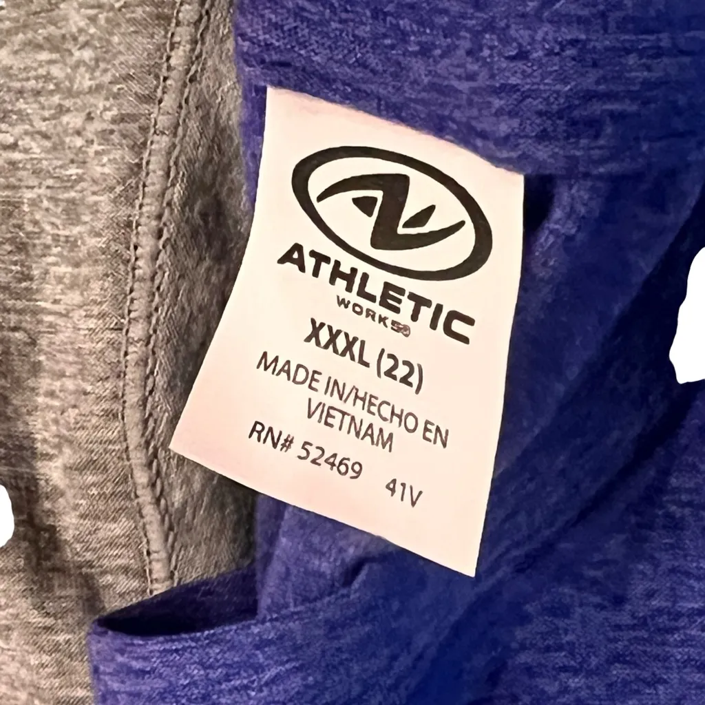 NEW! Lot Of 2! Athletic Works TShirt Women's Size XXXL 22 3XL Basics Core Active Gray - Image 3