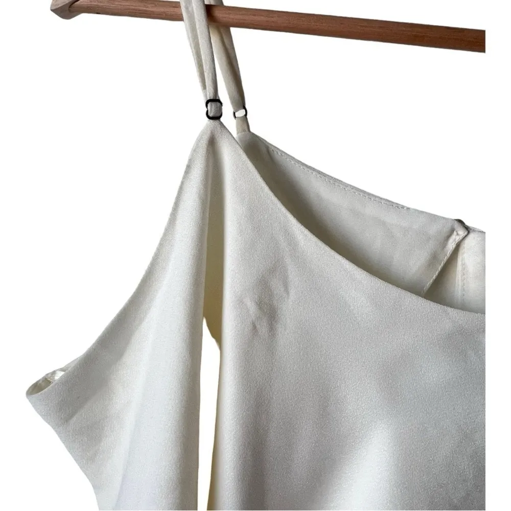 Women's Abound White Cream crop top light fabric fresh casual bik sleeveless 2X. - Image 5