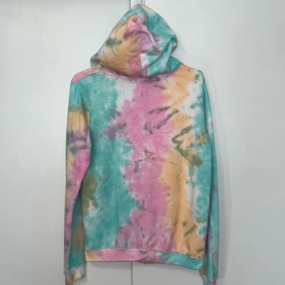 EXIST Tie Dye Full Zip Hoodie Sweatshirt Sherbet Women’s Medium M - Image 7