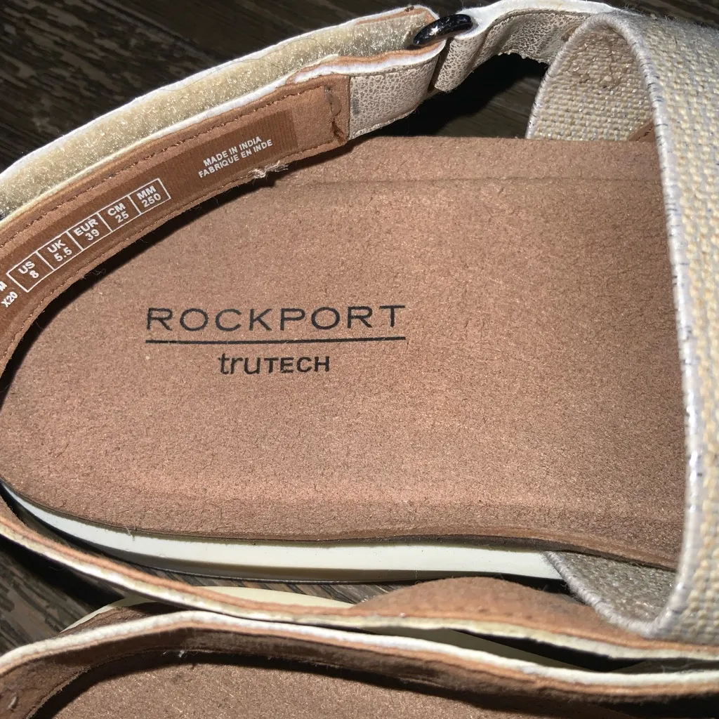 Rockport Women's Kyra W Sling Sandal ~ Size 8 ~ Platinum Silver - Image 10