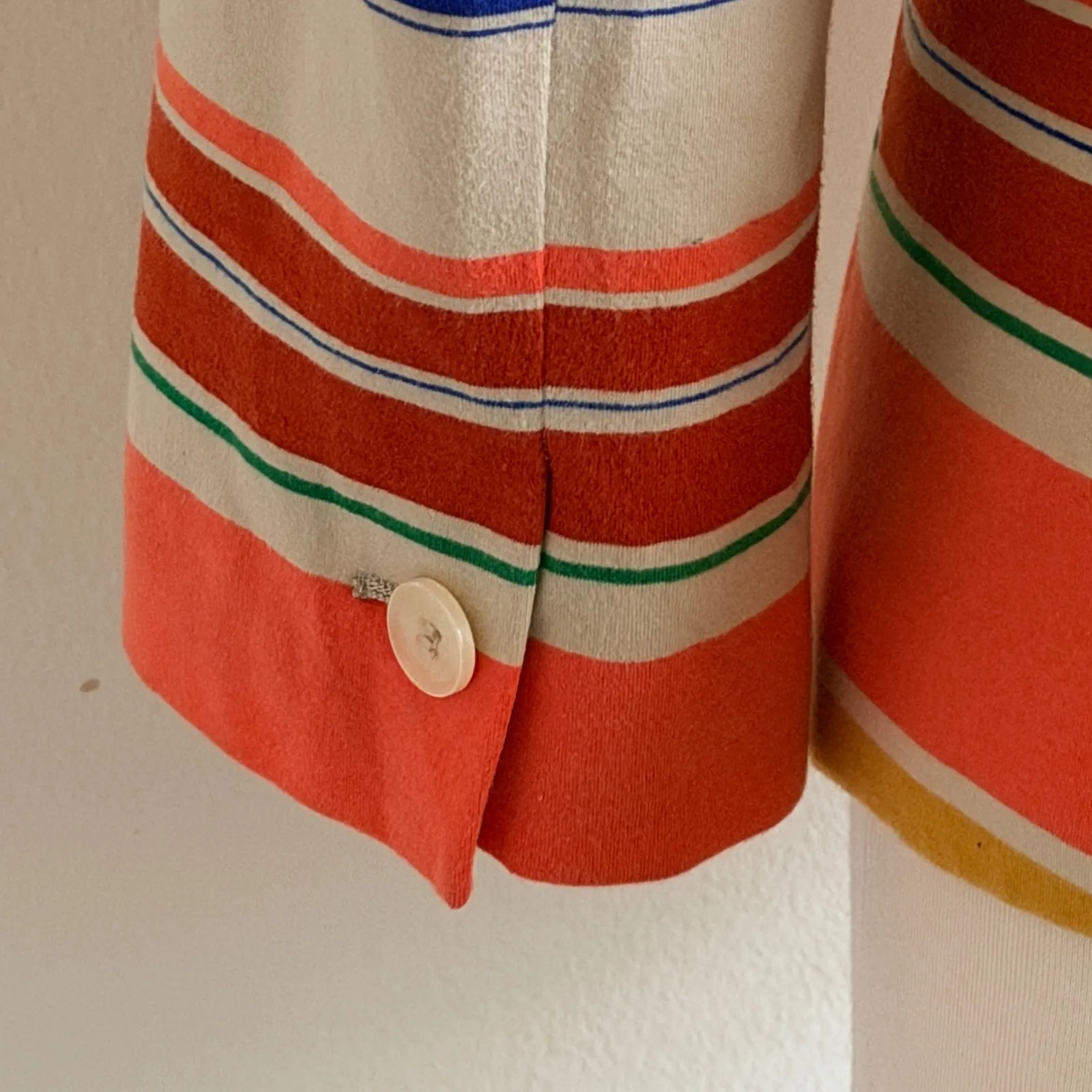 Outback Red Blazer Jacket The Limited Striped Career Preppy 3/4 Sleeve - Image 5