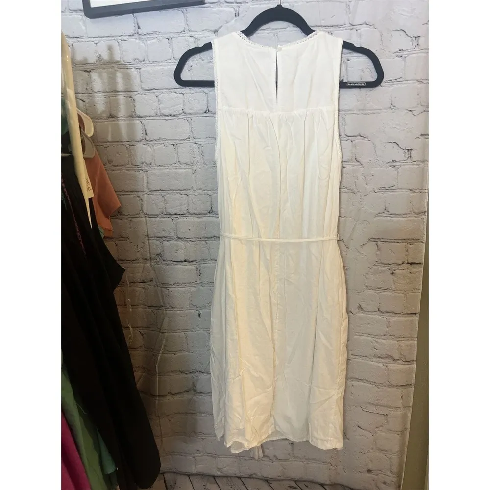 Knox Rose Sleeveless White Lace Front Dress Women's XS NEW - Image 6