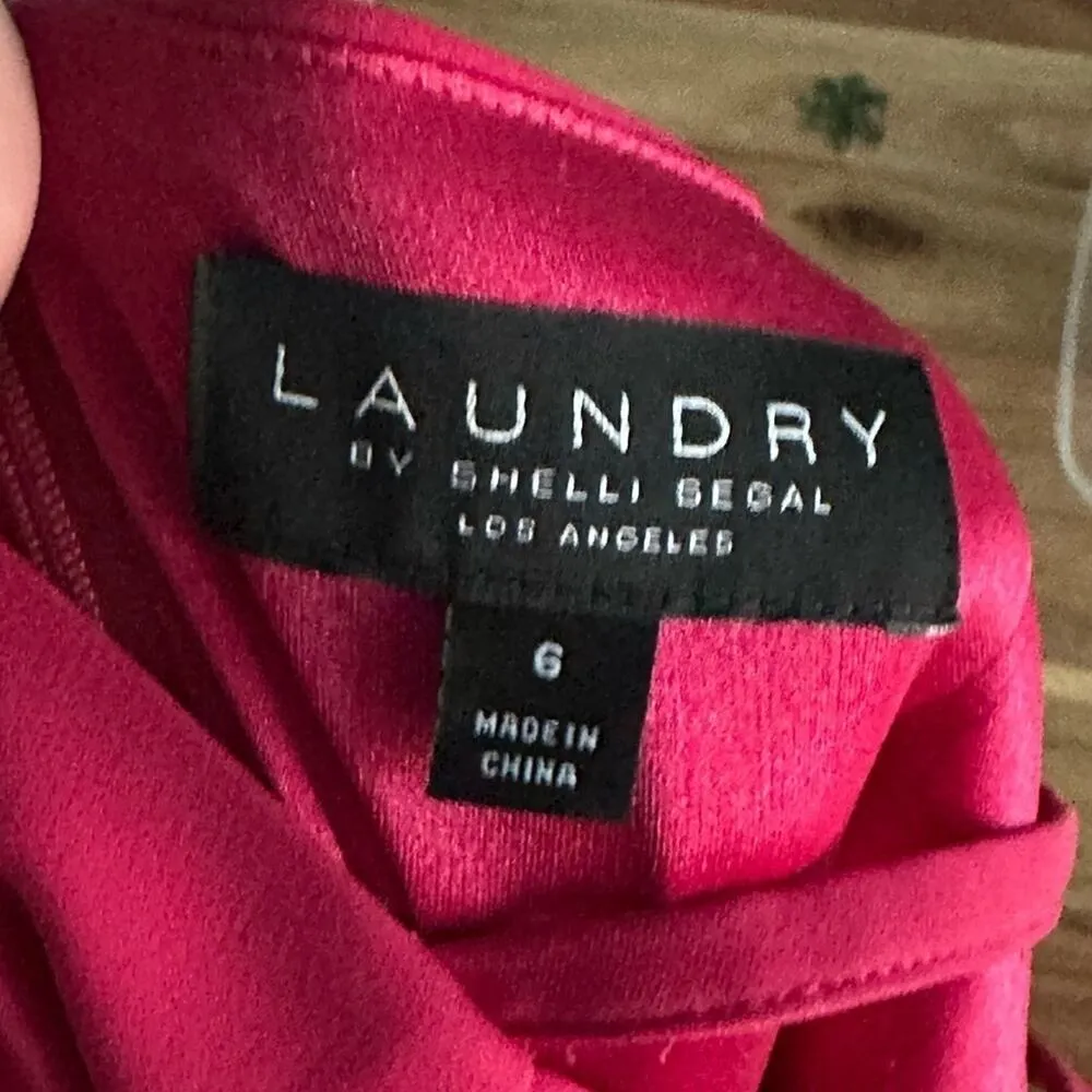 Laundry By Shelli Segal Cutout Sides Red Dress - Image 7