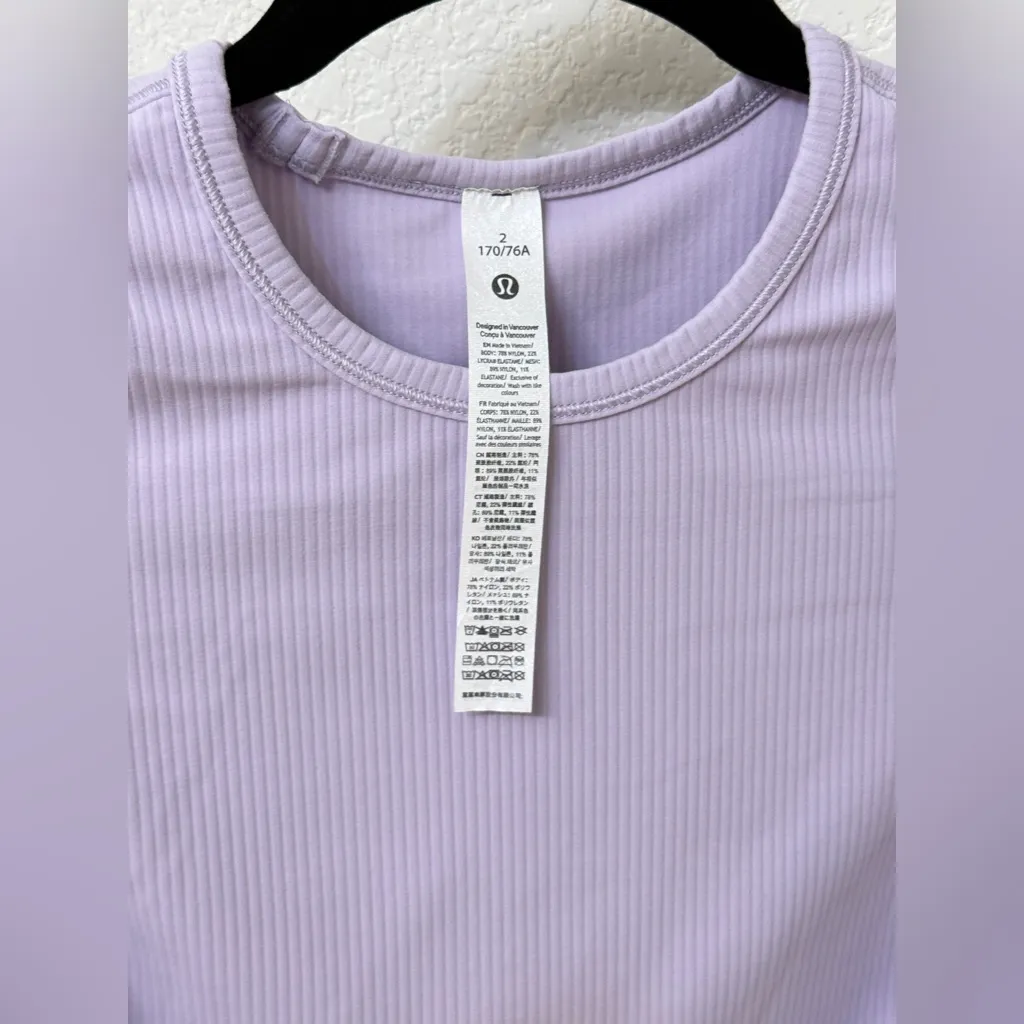 Lululemon All it takes t shirt lilac ether - Image 3