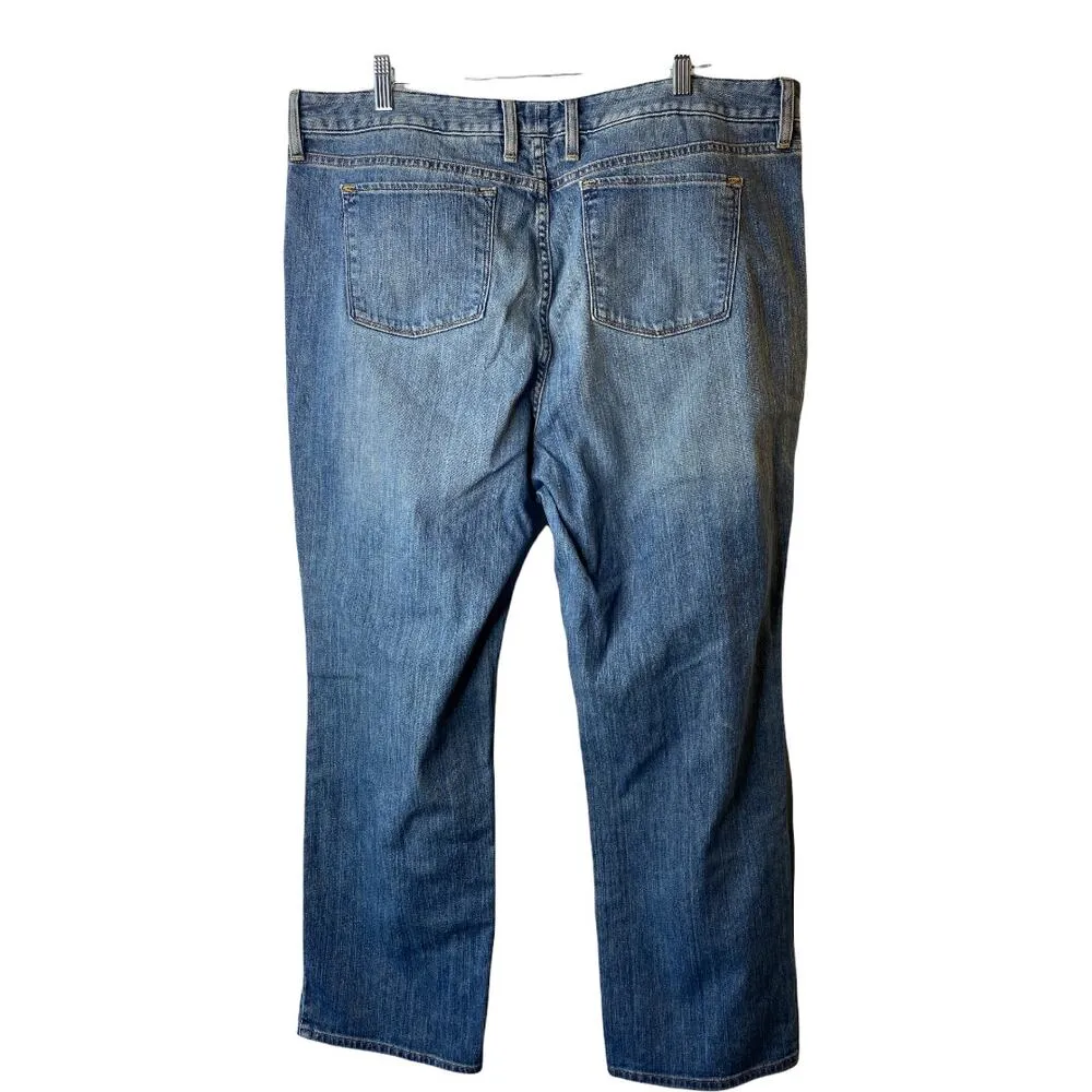 L.L. Bean Favorite Fit Medium Rinse Straight Leg Jeans Women's Size 20 - Image 2