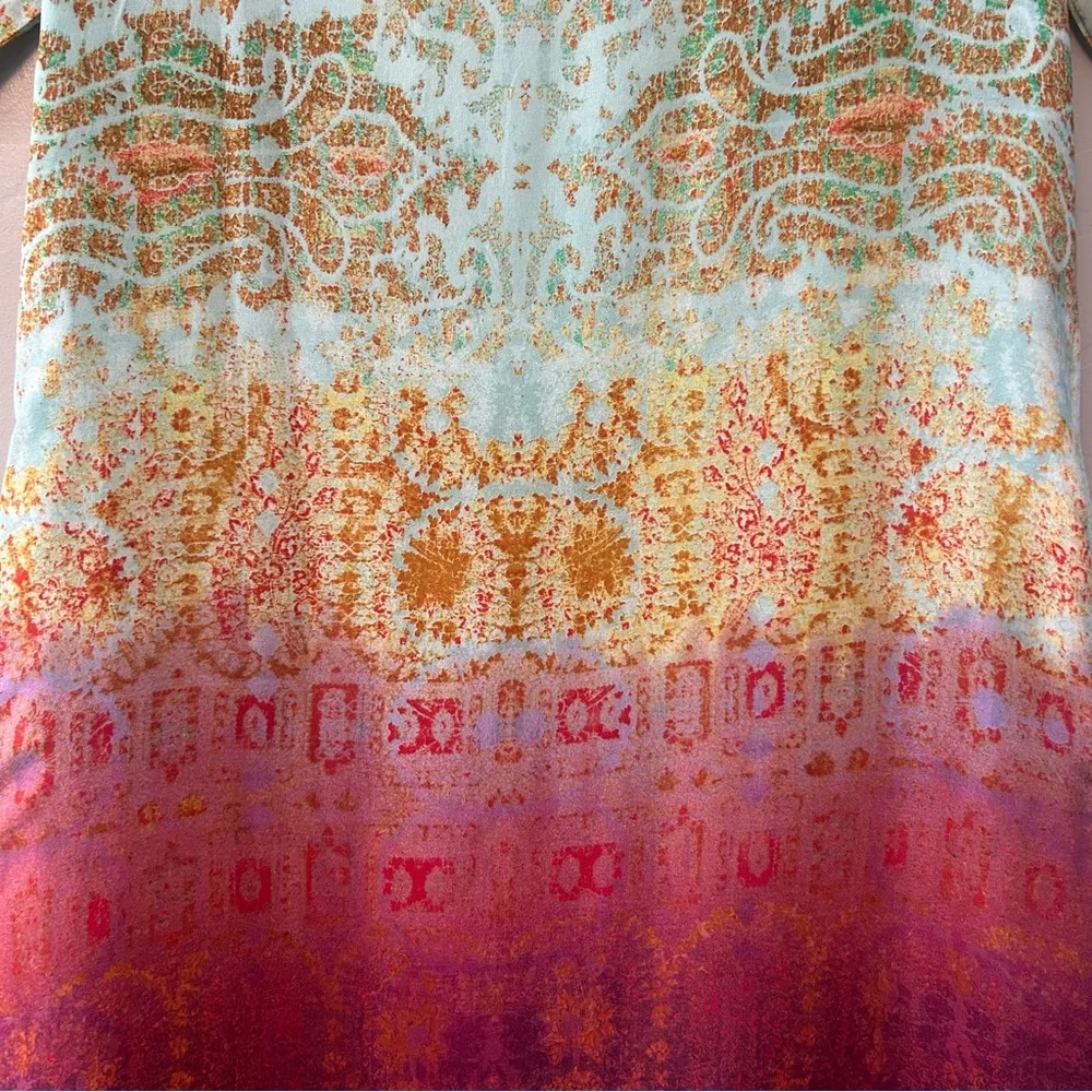 Maeve Cleome silk ombre open sleeve sheath tunic dress size XS - Image 15