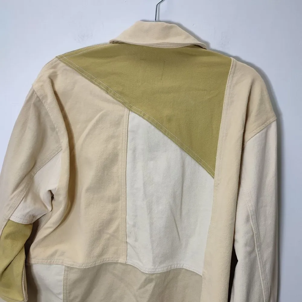 ZARA  NWT PATCHWORK GABARDINE JACKET 8197/719 - Image 7