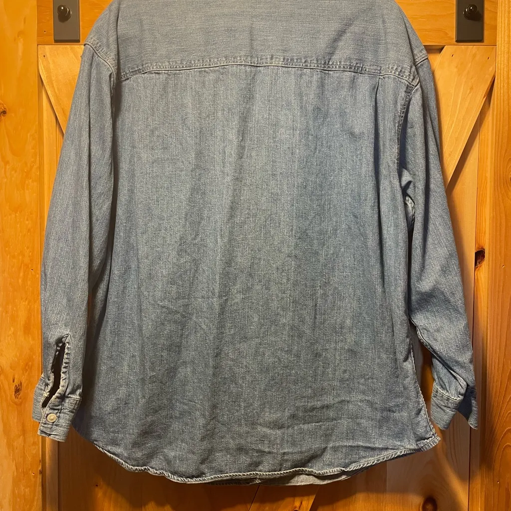 Vintage Gap denim shirt, women’s size large, 90’s grunge - Image 3