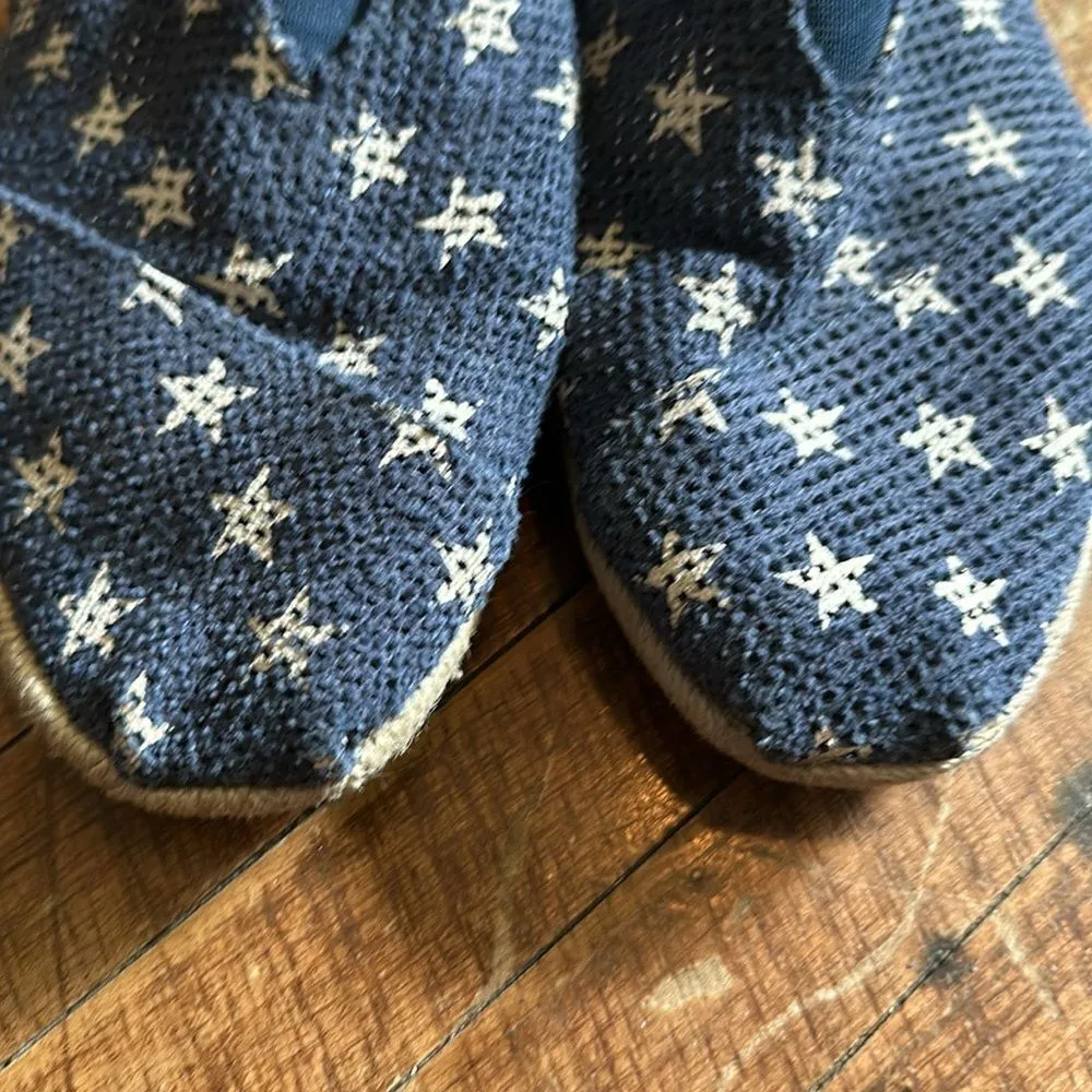 Tom’s Americana patriotic 8.5 raffia woven slip on shoes - Image 6