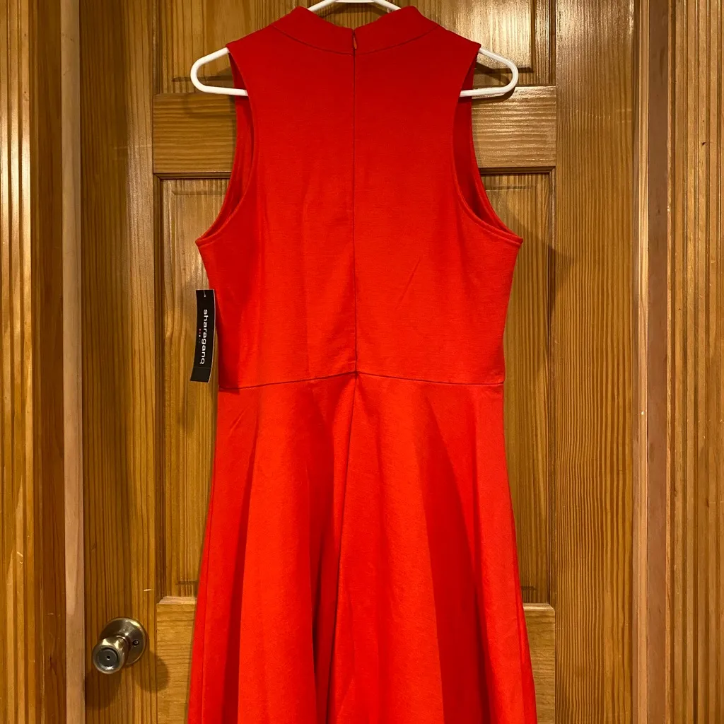 Sharagano Vibrant Red Mini Dress - Image 2