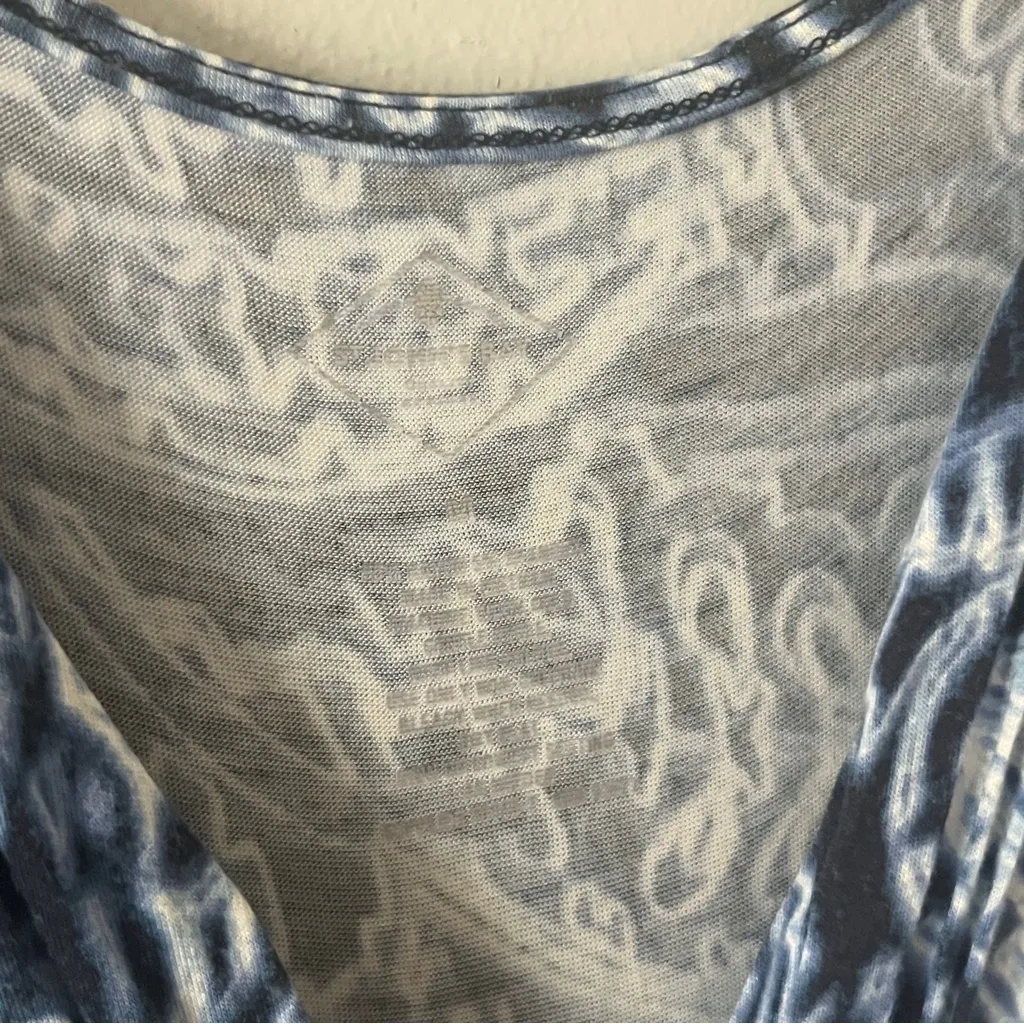 St. John's Bay Blue Patterned Maxi Dress - Image 5