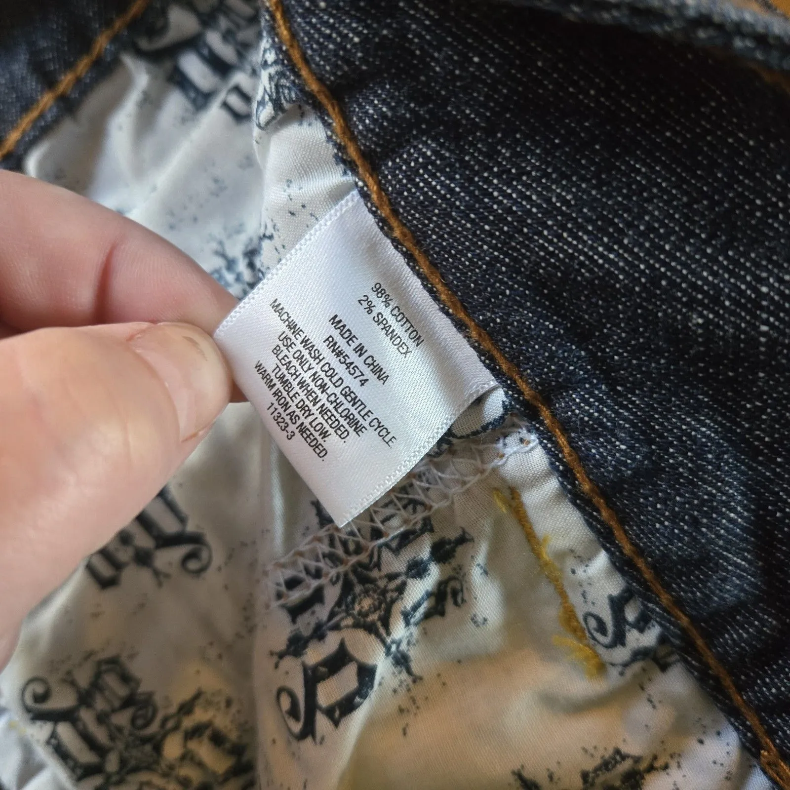 Decree Jeans Junior Womens Flare Dark Wash Size 5 Denim Y2K 90s Bootcut Vintage - Image 6