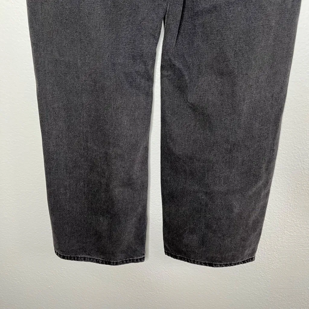 Edikted Black Bow Pocket Relaxed Cotton Denim Jeans size Large kawaii kpop - Image 5