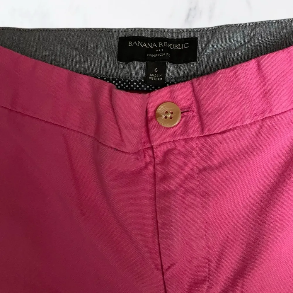 Banana Republic Hampton Fit Crop Pants Pink Sz 4 Sold Out Online - Image 8