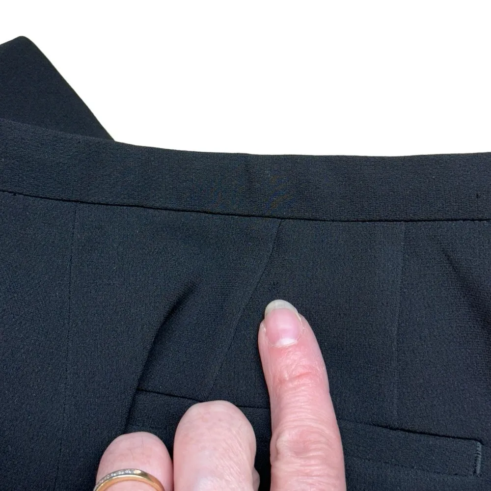 Aritzia Babaton Black Elton Pants Cropped Ankle Zip Size 0 Office Career Job - Image 15