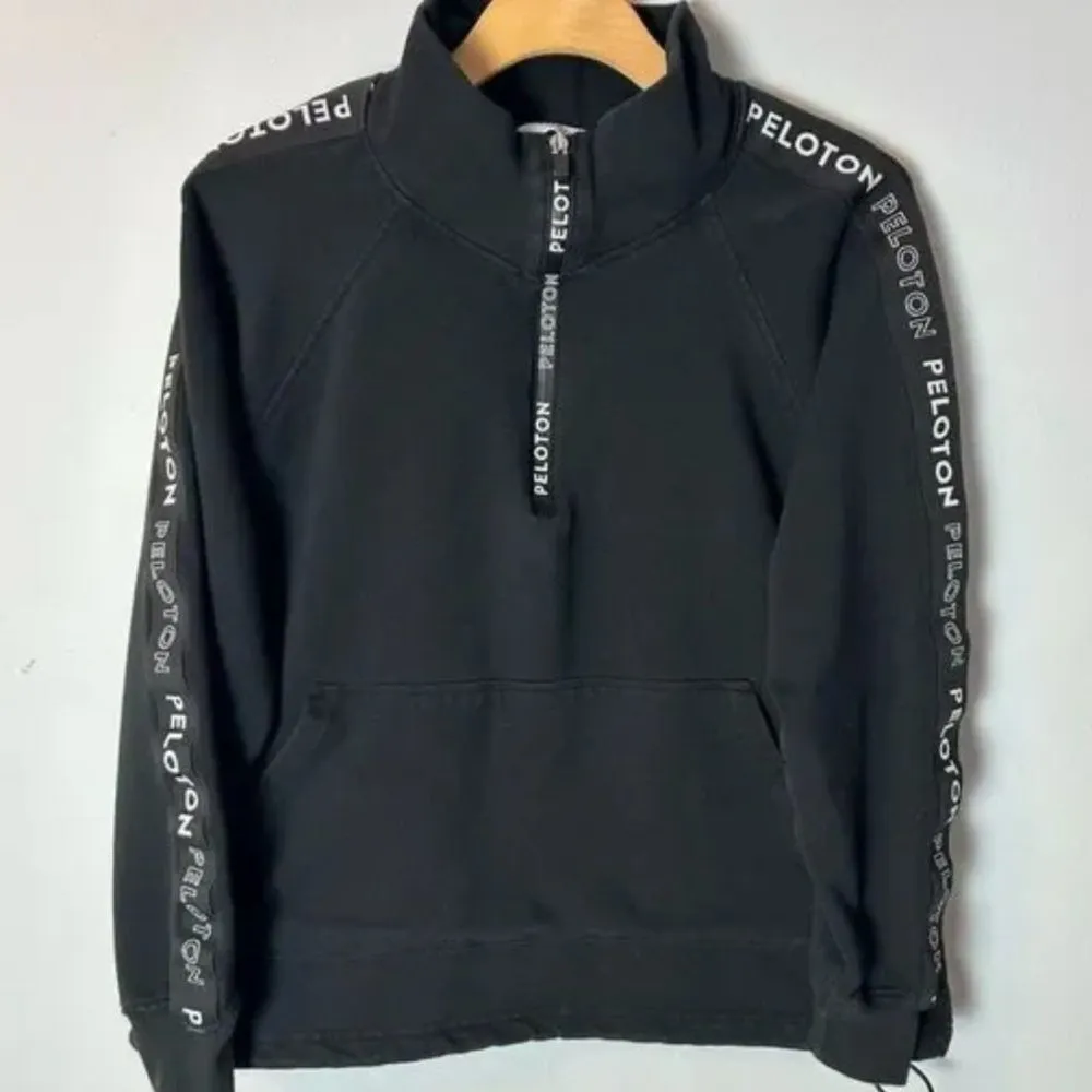 peloton womens quarter zip black jacket size medium - Image 5