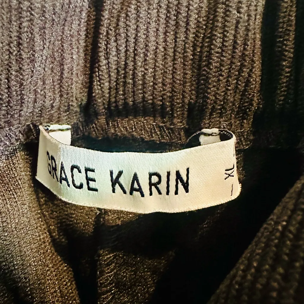 Grace Karin Classic Black Corduroy Women's Trousers - Image 8