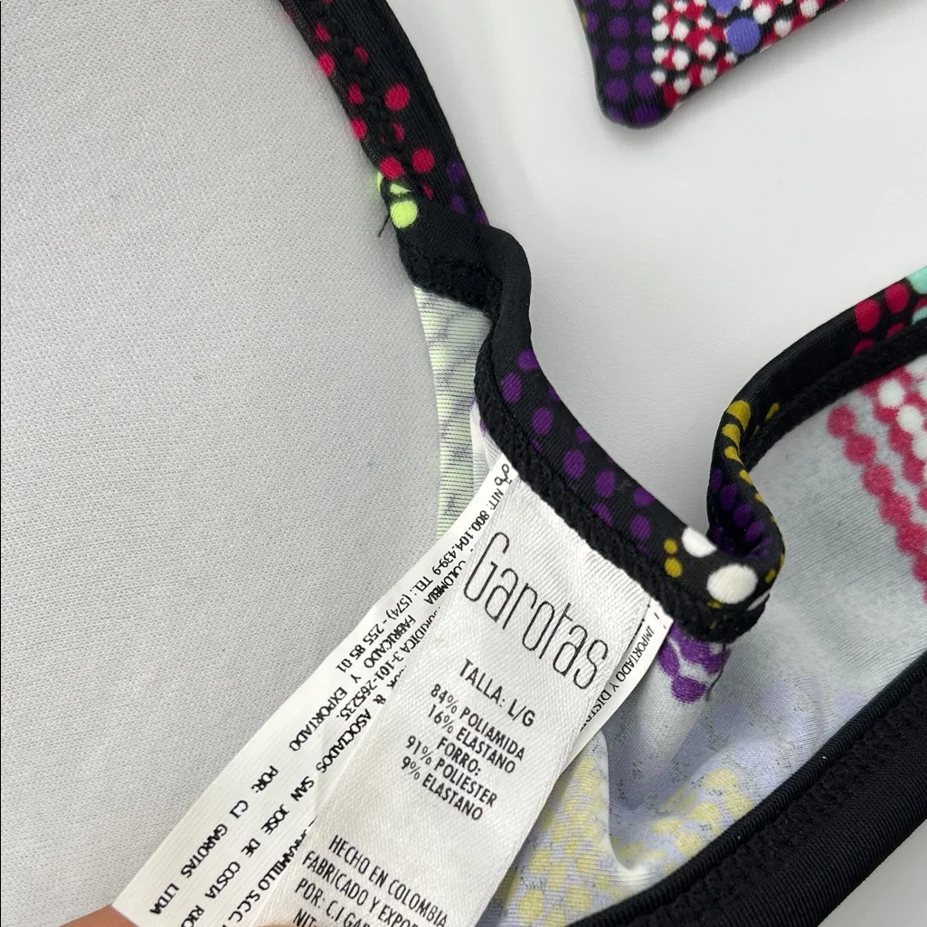 Colorful Patterned Women's One Piece Swimsuit Black Size L - Image 12