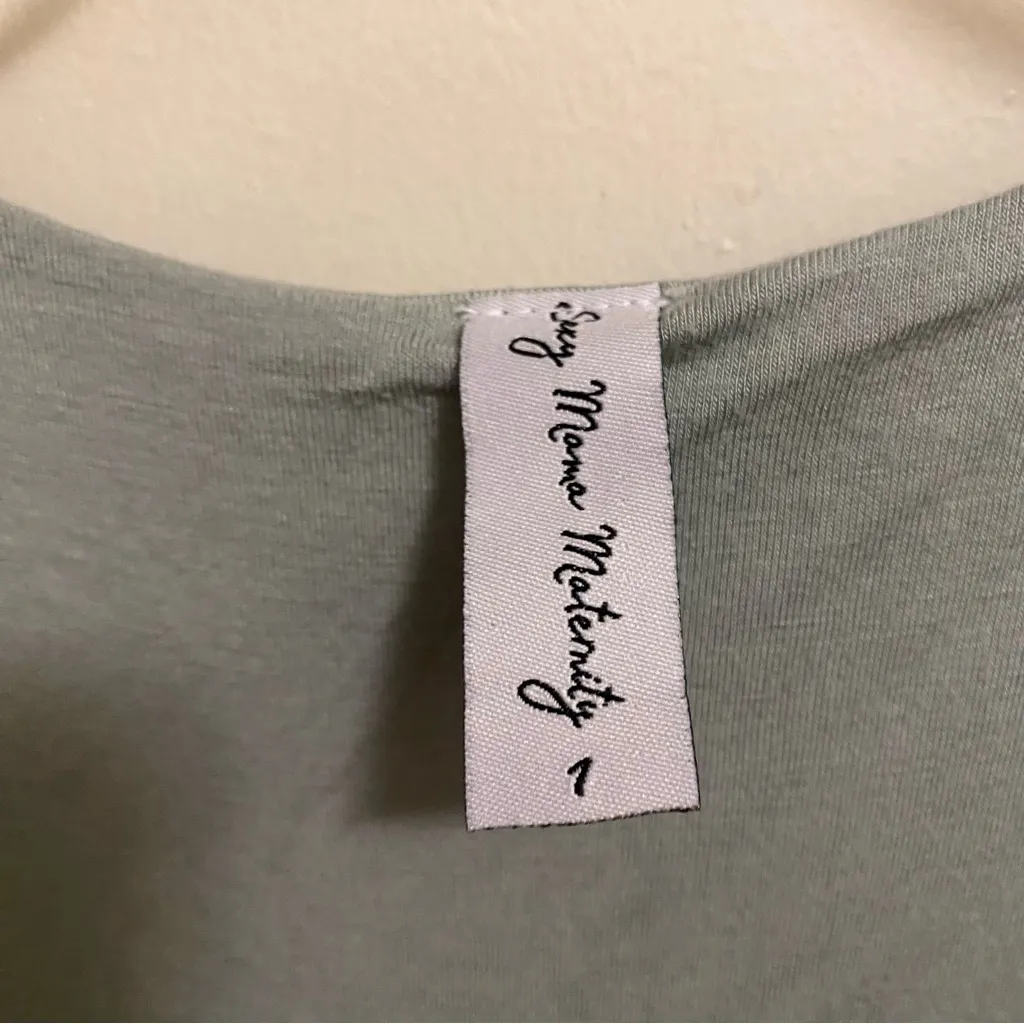 Lot Set Of 3 Sexy Mama Maternity Dresses Dress Size 1 S Small Gray Green Beige - Image 3