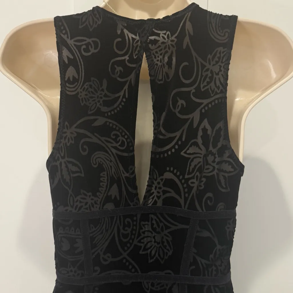 Intimately Free People Burnout Babe Mini Dress Velvet Black Small Whimsigoth New - Image 9