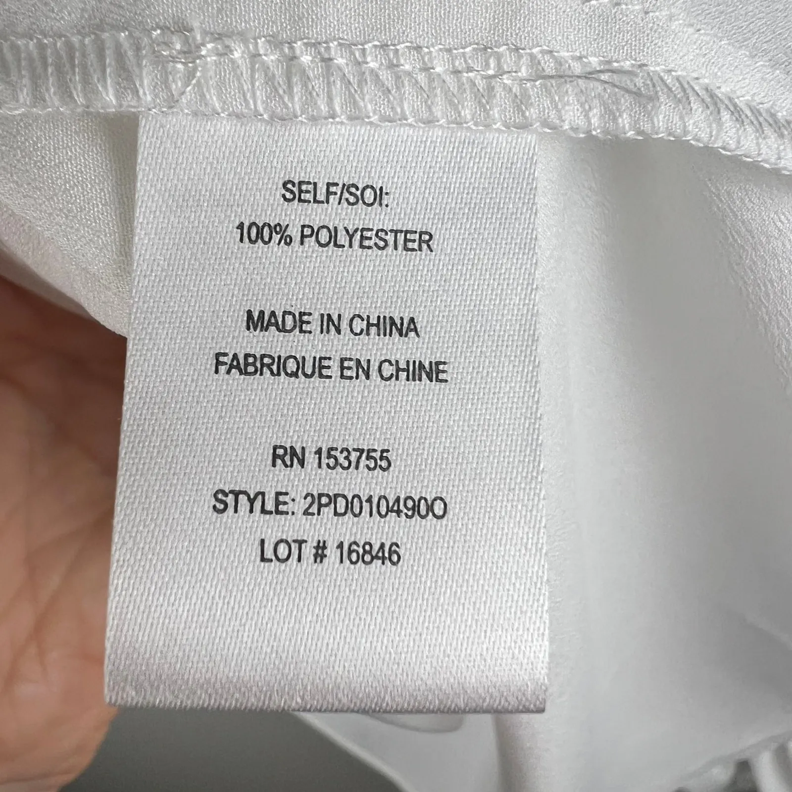 Haute Hippie White Blouse Billowy Statement Sleeves Silky Feel Size Large Flowy - Image 4