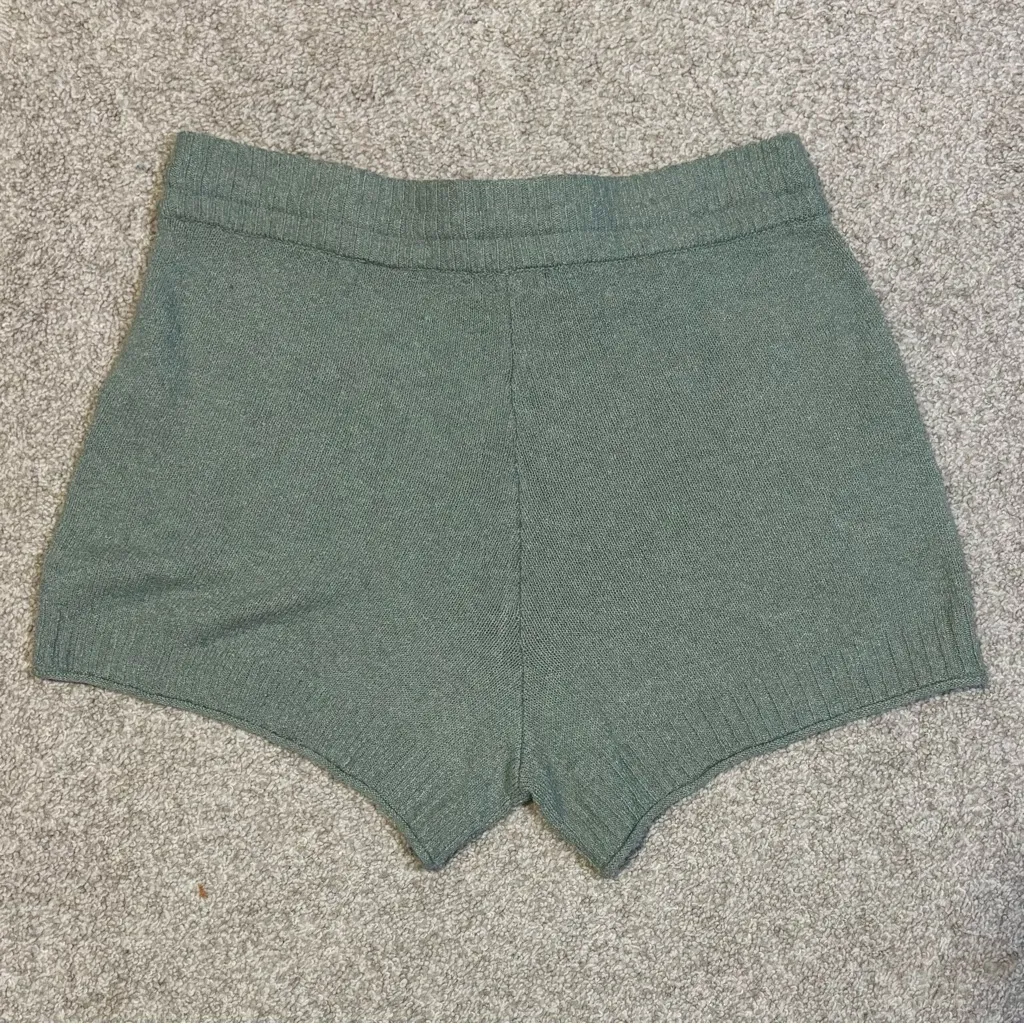 Lauren Conrad Knit Lounge Shorts Sage Green Size Medium - Image 3