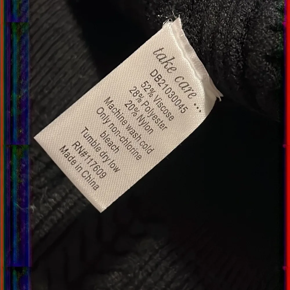 Downeast x-small womens ribbed herring knit sweater black long sleeve new w tags - Image 9