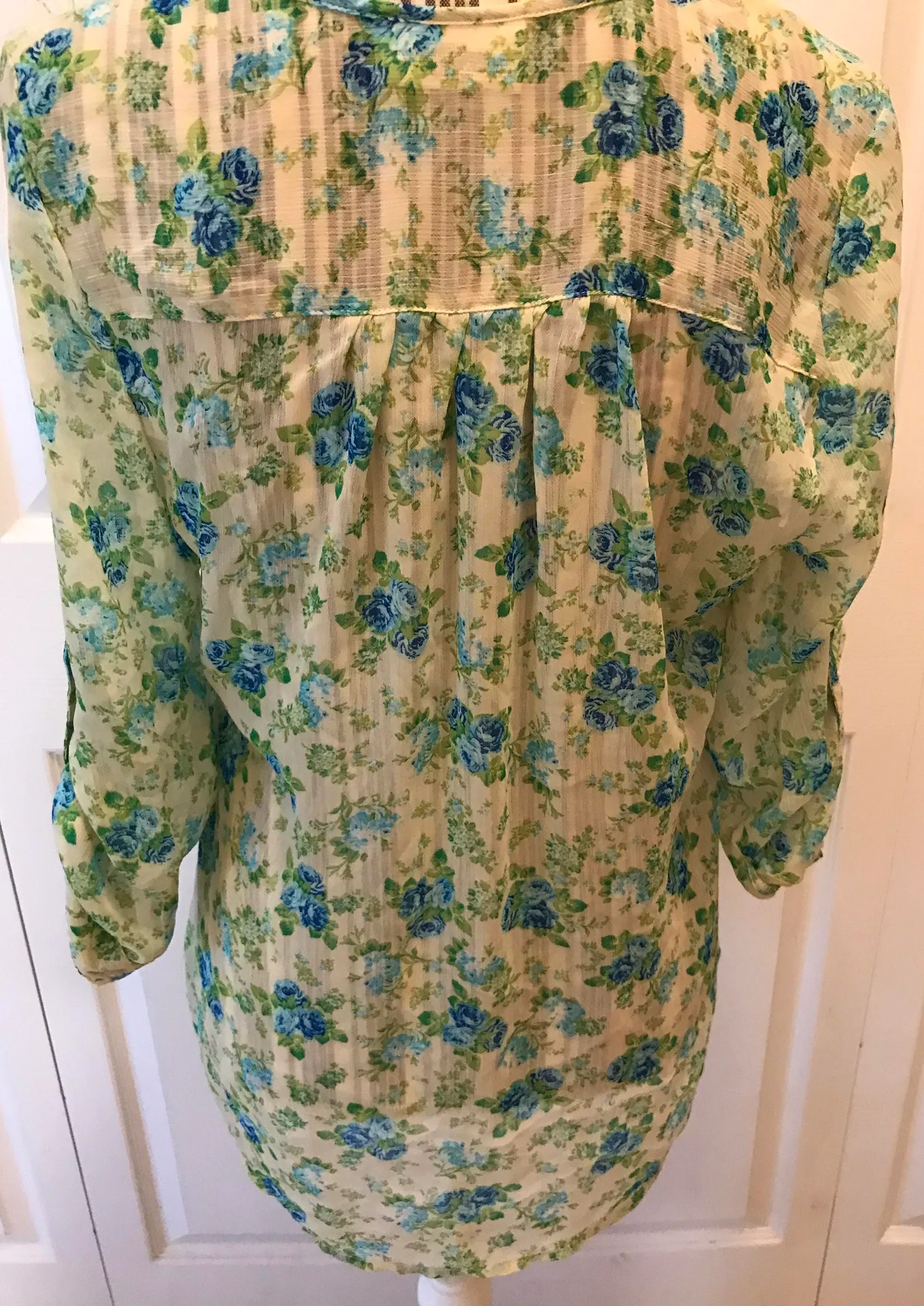 Bobbie  Blue Green Sheer top - Image 4