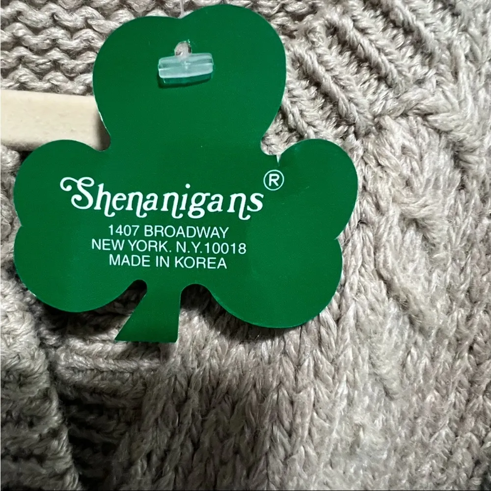 New with Tags Vintage Shenanigans® Granny Sweater, Knitted by Hand Tan Size M - Image 6