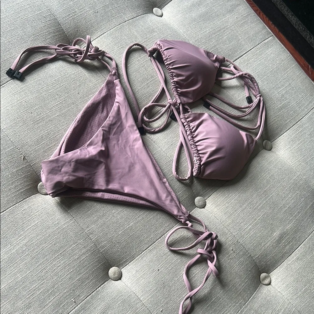 Non Signe Lilac Two Piece Swim Size Medium Purple - Image 8