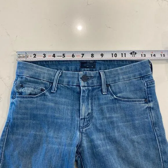 Mother‎ The Looker Crop Skinny Jeans In French Quarter Size 24 Blue - Image 12