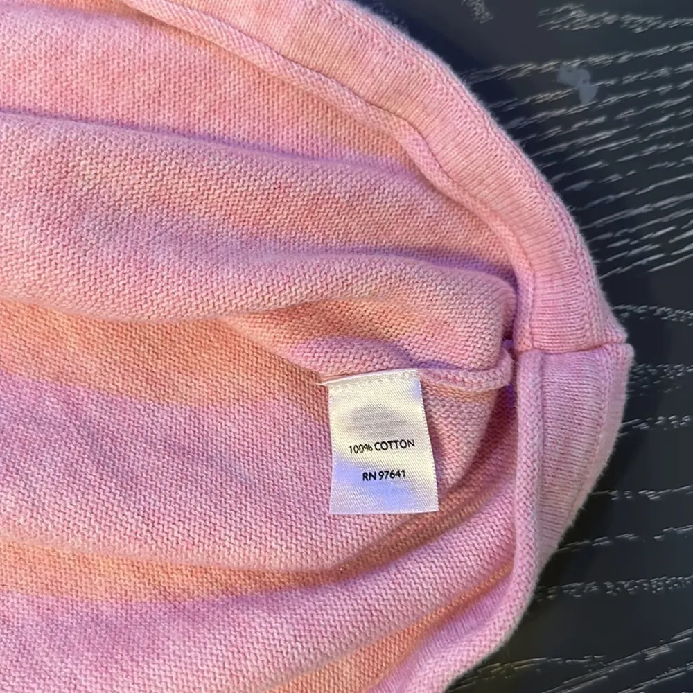 PUREJILL Womens Pink Button Front Oversized 3/4 Sleeve Cotton Cardigan X - Image 9