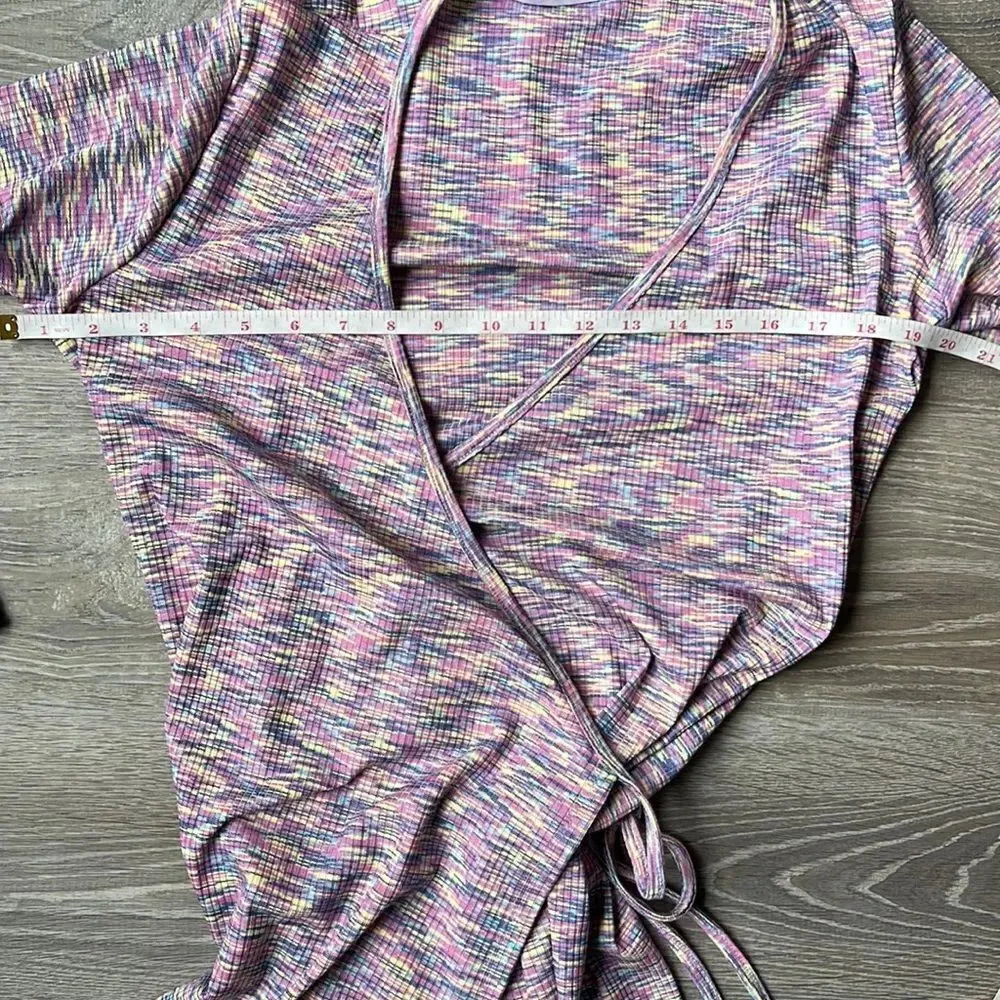 Lisa Says Gah Lucille Long Sleeve Wrap Midi Dress in Berry - Image 13